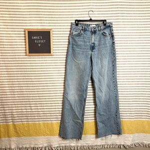 Zara Wide Leg High Waisted Jeans